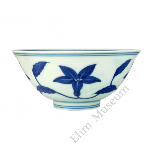 1324 A Ming Cheng-Hua B&W lily bowl