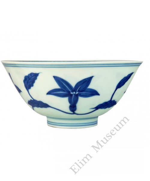 1324 A Ming Cheng-Hua B&W lily bowl