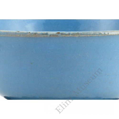 1238  Song Dynasty Ru-Ware blue glaze bowl