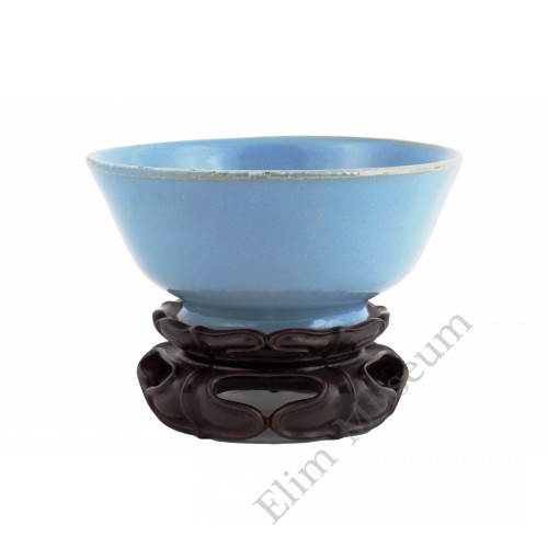 1238  Song Dynasty Ru-Ware blue glaze bowl