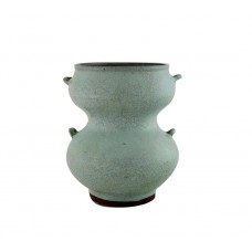 1126   A Song dynasty milky glaze Jun-Ware gourd shaped pot 