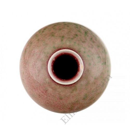 1127 AKangxi peach-red water pot 