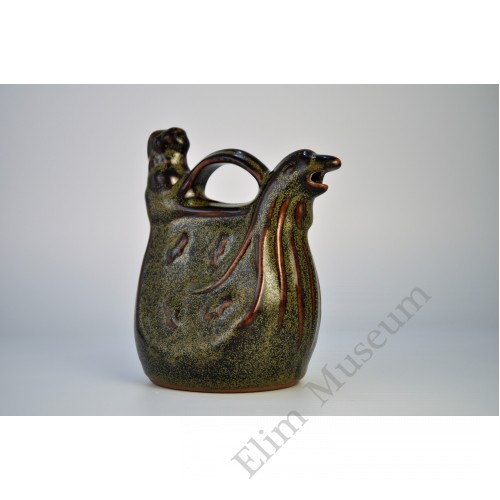 1517 A Wuzhou-ware teadust chik-head ewer