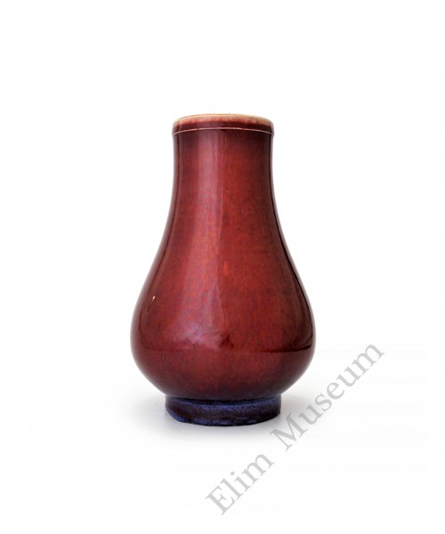 1540  A Jun red glaze flambe Zun