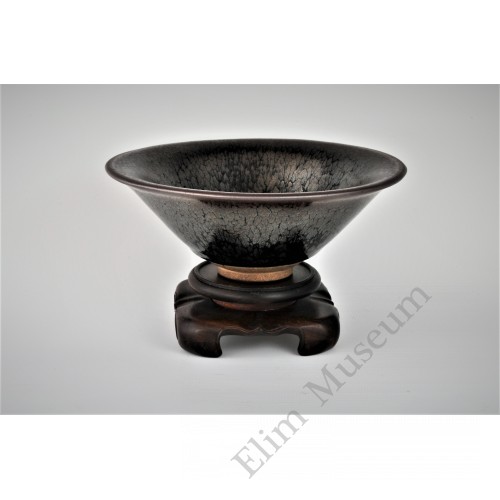 1651  A Jian-Ware black "oil-drips" tea bowl （2）   