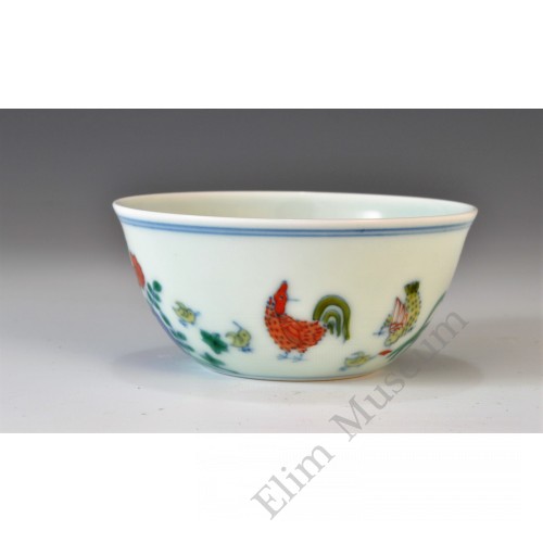 1703 A Chenghua Doucai chicken cup （3）