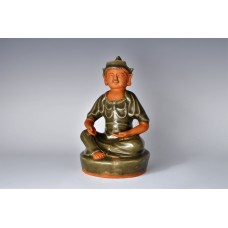 1728  A Long-quan celadon glaze stoneware  Mongolian warrior sculpture