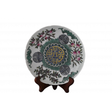 1758 A Fengcai “three fruits" plate 1758 A Fengcai “three fruits" plate