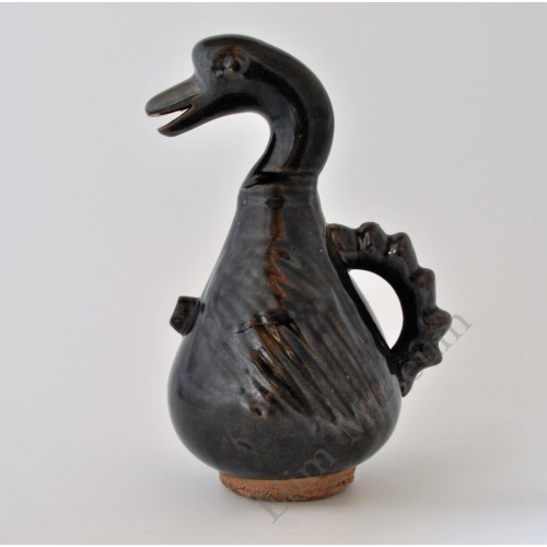 1772 A Blue Glaze  Duck-Shaped Ewer  