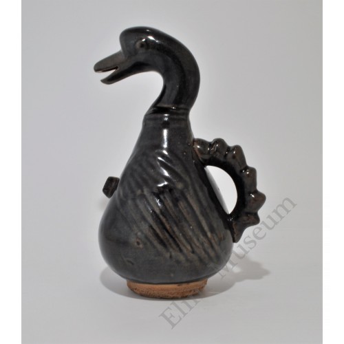 1772 A Blue Glaze  Duck-Shaped Ewer  