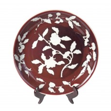 1251 Ming Xuan-De period red glaze white ground vase