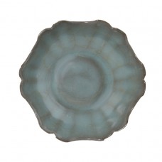 1283 Song Dynasty Guan-Ware grey-blue petal bowl 