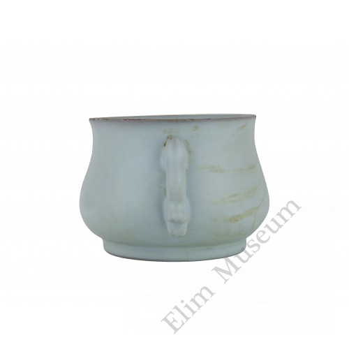 1350 A Ru-Ware blue glaze incenser 