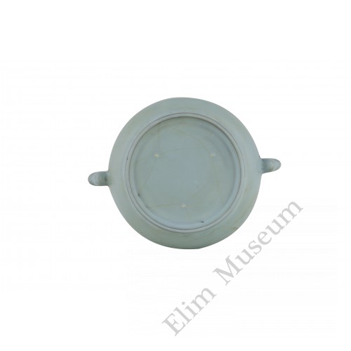 1350 A Ru-Ware blue glaze incenser 