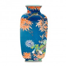 1054  A Qian-Long Yangcai birds-flowers lantern vase 